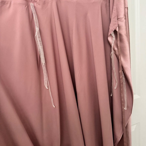 Birdy Grey Cindy Wrap Dress - English Rose Shiny Satin - Picture 8 of 8